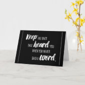 HIER FÜR "SIE", WENN SIE MICH JE BRAUCHEN KARTE (Gelbe Blume)