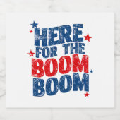 Hier für The Boom 4. Juli Patriotic Bierflaschenetikett (Einzelnes Label)