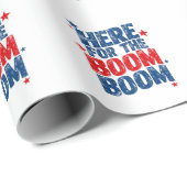 Hier für The Boom 4. Juli Patriotic Geschenkpapier (Rolleneckpunkt)