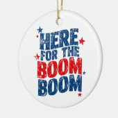 Hier für The Boom 4. Juli Patriotic Keramik Ornament (Links)