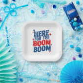 Hier für The Boom 4. Juli Patriotic Pappteller (Party)