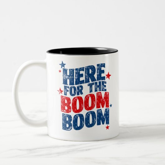 Hier für The Boom 4. Juli Patriotic Zweifarbige Tasse (Links)
