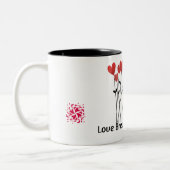 Hier gebraute Liebe Kaffeetasse | Romantisches Her (Links)