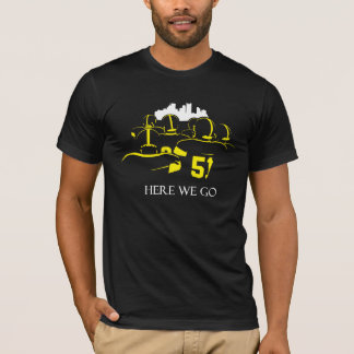 Hier gehen wir kurzer T - Shirt schwarzer