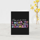 Hier gehen wir wieder Gemein Hallo, wie war Ihr So Karte (Gelbe Blume)