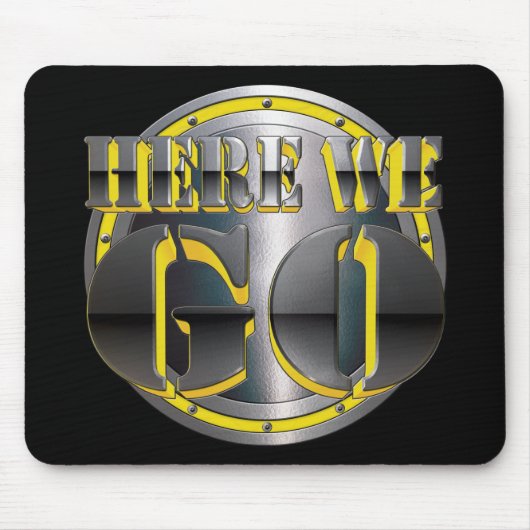 Hier gehen wir wieder! mousepad (Vorne)