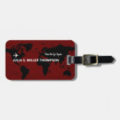 Hier gehen wir wieder... Reiseabenteuer. Gepäckanhänger (Vorderseite horizontal)