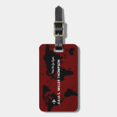 Hier gehen wir wieder... Reiseabenteuer. Gepäckanhänger (Vorderseite vertikal)