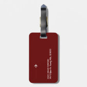 Hier gehen wir wieder... Reiseabenteuer. Gepäckanhänger (Rückseite vertikal)