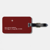 Hier gehen wir wieder... Reiseabenteuer. Gepäckanhänger (Rückseite horizontal)