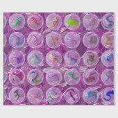 Hier geht es um den Lila Marmor Geschenkpapier (Flach)