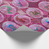 Hier geht es um den rosa Marmor Geschenkpapier (Ecke)