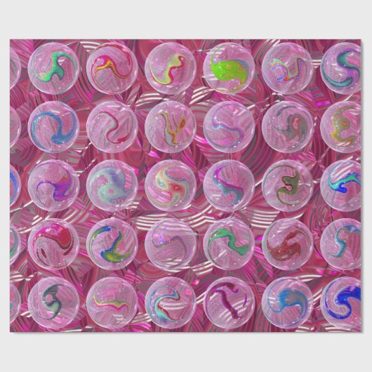 Hier geht es um den rosa Marmor Geschenkpapier (Flach)