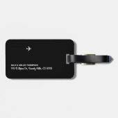 Hier geht es wieder... Goldene Reise. Gepäckanhänger (Rückseite horizontal)