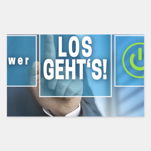 Hier geht es zum Touchscreen-Konzept (deutsch los  Rechteckiger Aufkleber (Vorderseite)