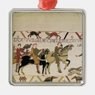 Hier geht Herzog William mit Harold zu seinem Silbernes Ornament