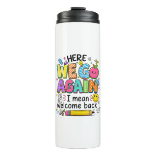 Hier geht's wieder los, ich meine, willkommen zurü thermosbecher