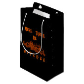 Hier gibt es Hexen Geschenktasche Kleine Geschenktüte (Vorderseite Schrägansicht)
