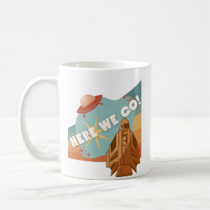 HIER GO ROCKETSHIP KAFFEETASSE