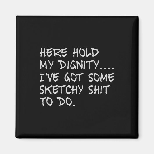 Hier halte ich meine Diginität fest und habe etwas Magnet (Vorne)