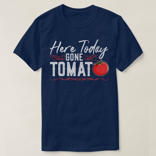Hier heute gegangen Tomate, Vegan Punk Vegetarier T-Shirt (Design vorne)