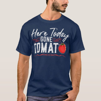 Hier heute gegangen Tomate, Vegan Punk Vegetarier T-Shirt