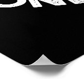 Hier heute Gone Tomato Funny Veggie Pun Dark BG Poster (Ecke)