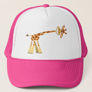 Hier, hier, hier!! Cartoon-Giraffe-Hut! Truckerkappe
