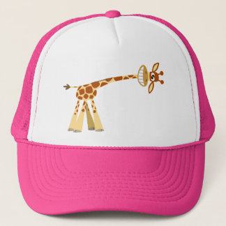 Hier, hier, hier!! Cartoon-Giraffe-Hut! Truckerkappe