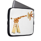 Hier, hier, hier! Cartoon-Giraffe Laptop-Sieb! Laptopschutzhülle (Vorne Rechts)
