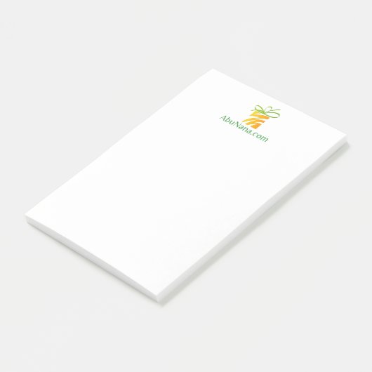 Hier Ihre Logo-Tablette Post-it Klebezettel (angewinkelt)