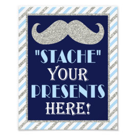 Hier Ihre Präsentationen halten ・ 8 x 10 Mustache Fotodruck