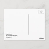 Hier Ihre Schokolade Kackend Bunny © Sandy Long Postkarte (Rückseite)