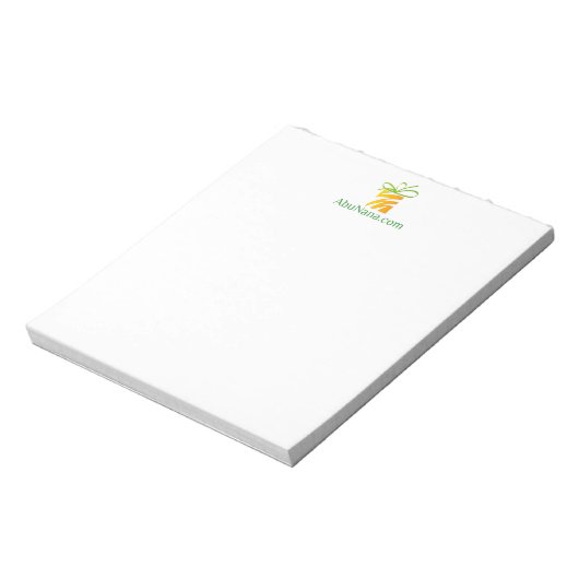 Hier Ihre Tablet-Logo Notizblock (Rotiert)