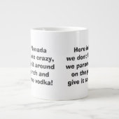 Hier in Nevada Jumbo-Tasse (Vorderseite)