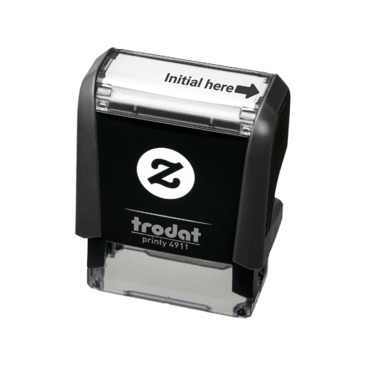 Hier initialisieren mit Arrow Business Permastempel (Produkt)