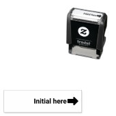 Hier initialisieren mit Arrow Business Permastempel (Beispiel)