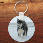 Hier ist Ärger Schlüsselanhänger (Vorderseite)