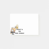 "Hier ist das Bier!" Post-it Klebezettel (Vorderseite)