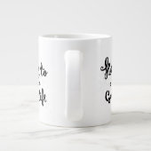 Hier ist das gute Leben Jumbo-Tasse (Rückseite)