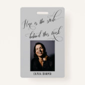 Hier ist das Lächeln hinter dieser Maske Elegant G Ausweis (Vorderseite)