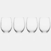 Hier ist das Nights Friends Toast Weinglas Ohne Stiel (Links)