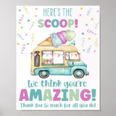 Hier ist das Scoop Ice Cream Party Poster (Vorne)