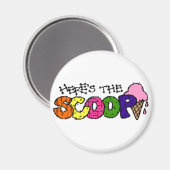 Hier ist das Scoop Magnet (Vorderseite/Rückseite)