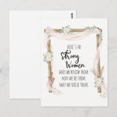 Hier ist das Strong Woman Quote Tribal Boho Postkarte (Vorne/Hinten)