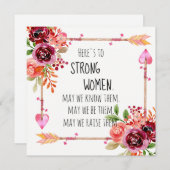Hier ist das Strong Women Zitat Tribal Arrow Flora (Vorne/Hinten)