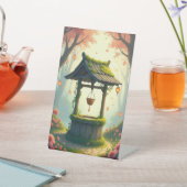 Hier ist das Tischzelt-Design mit einem traumhafte Sockelschild (In SItu)