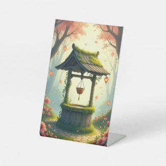 Hier ist das Tischzelt-Design mit einem traumhafte Sockelschild