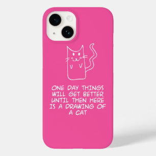 Hier ist das zeichn einer Katze Case-Mate iPhone 14 Hülle