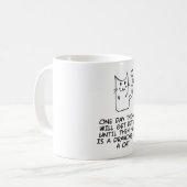 Hier ist das zeichn einer Katze Kaffeetasse (Vorderseite Links)